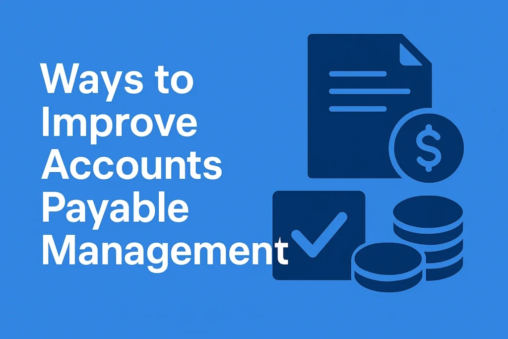 Ways to Improve Accounts Payable Management