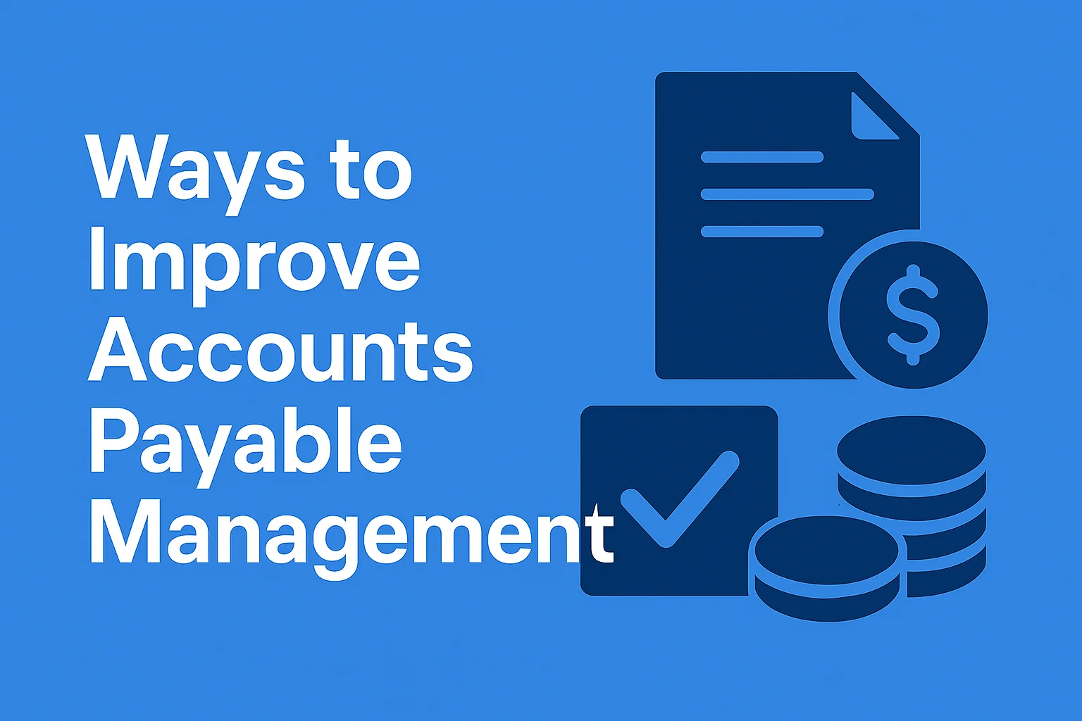 Ways to Improve Accounts Payable Management